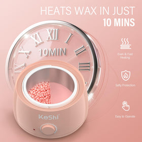 KeShi applicator sticks and small bowls arranged for precise waxing benefit