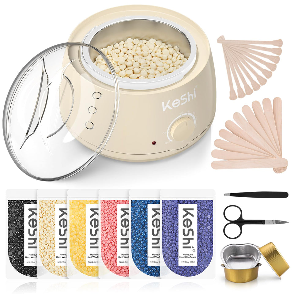 KeShi wax warmer front view showing controls and safe design for home use