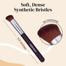 KESHIMA close-up of dense synthetic bristles highlighting soft, low-absorbency fibers