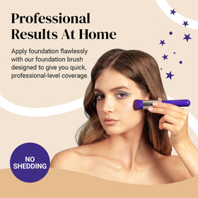KESHIMA bristles close-up highlighting dense synthetic fibers for smooth, streak-free blending