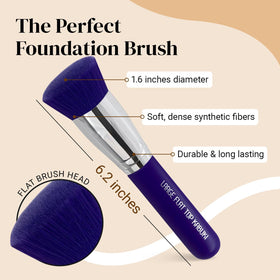 KESHIMA brush held in hand to show 1.6 inch top diameter and quick coverage
