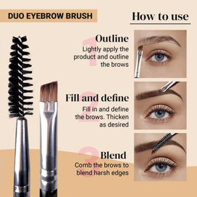 KESHIMA full-length dual-ended brush for quick two-in-one use
