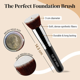 KESHIMA bristle close-up highlighting soft synthetic fibers and even buffing