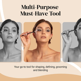 KESHIMA used on model brows for shaping and natural finish
