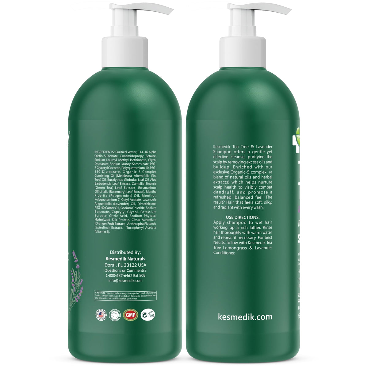 KESMEDIK bottle on bathroom shelf staged for a refreshed shower benefit
