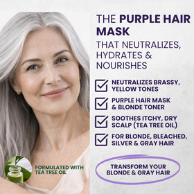 KESMEDIK creamy purple mask texture close-up for smoothing benefit
