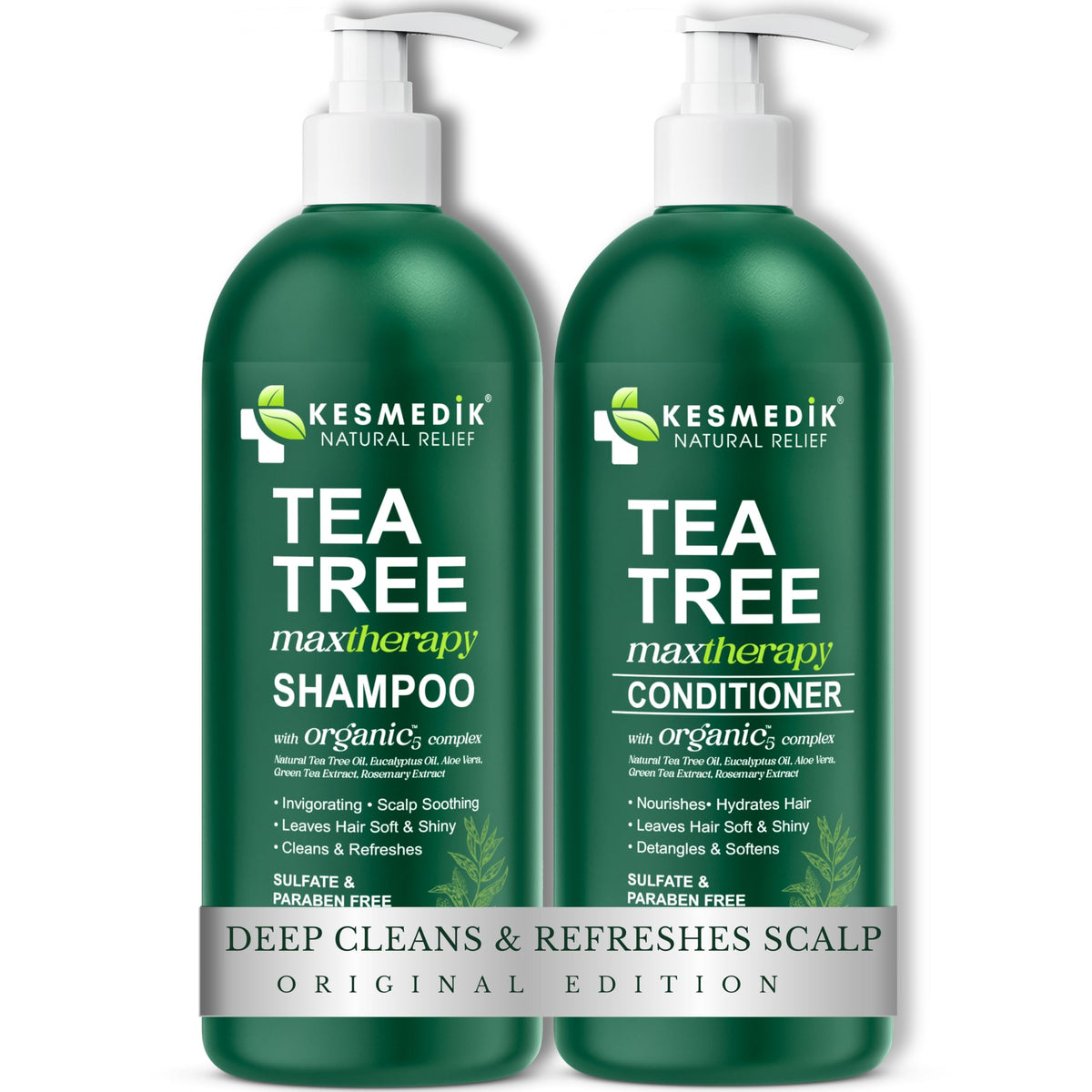 KESMEDIK front packaging showing bottles and clear product purpose and relief