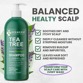 KESMEDIK label close-up highlighting natural ingredient benefits