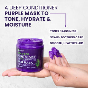 KESMEDIK tea tree oil detail highlighting soothing scalp benefit