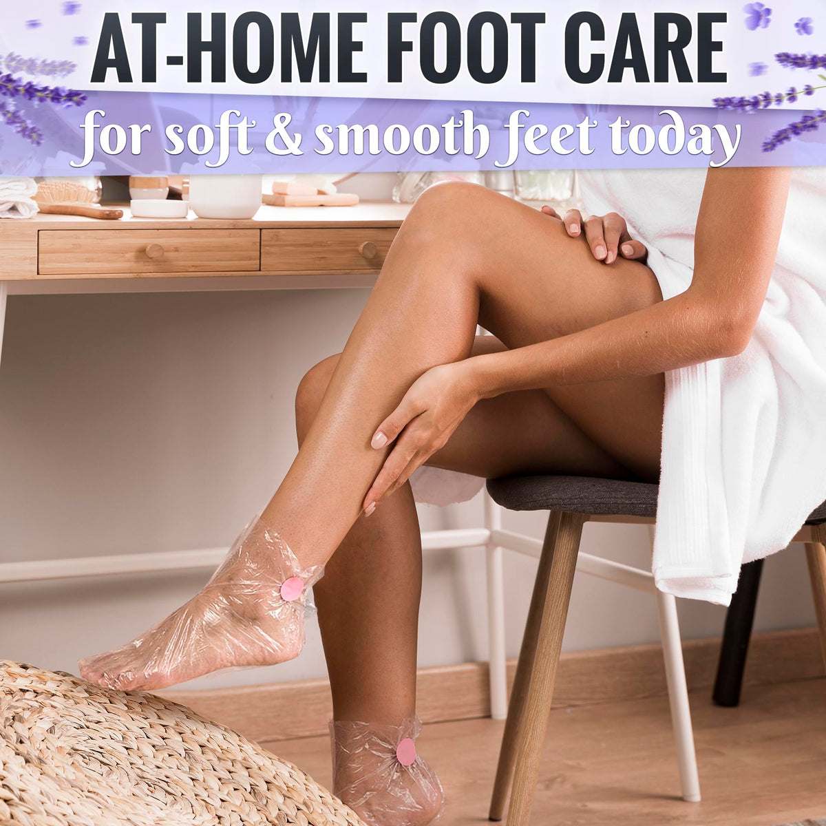 KETAR bootie beside an adult foot for scale, clarifying fit and length
