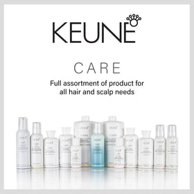 Keune styled hair after use showing smoother, shinier finish benefit