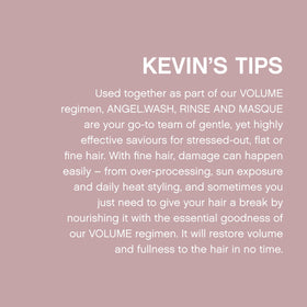 KEVIN.MURPHY natural mango and cocoa butter ingredients emphasizing nourishment