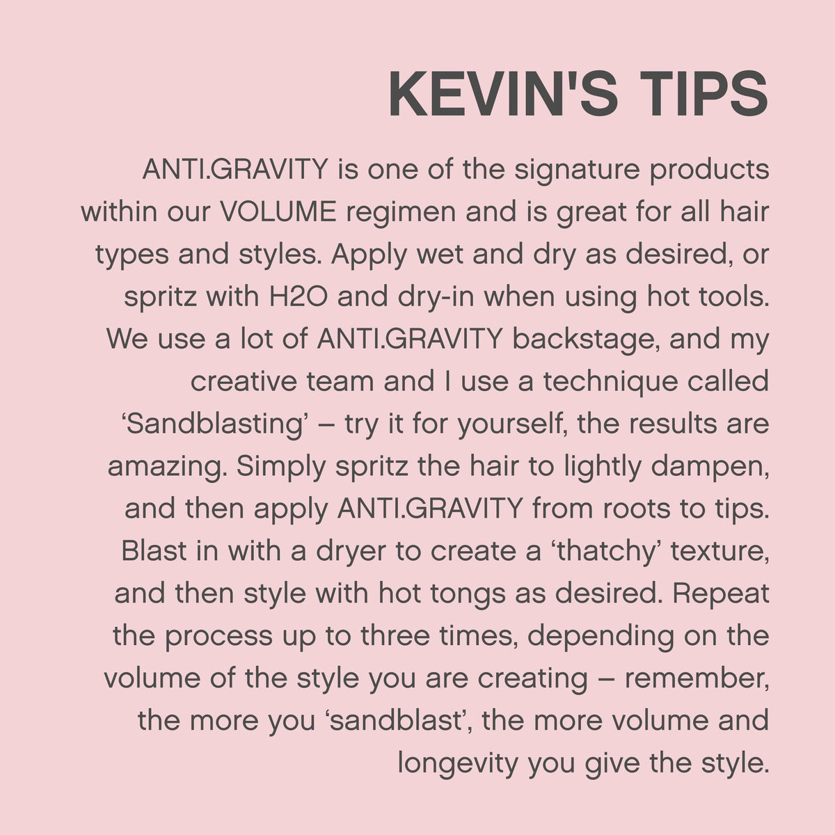 KEVIN.MURPHY before and after blowout demonstrating visible volume and shine