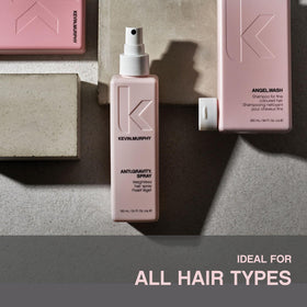 KEVIN.MURPHY before and after root lift illustrating visible height boost