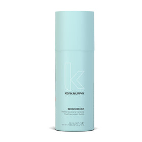 KEVIN.MURPHY BEDROOM.HAIR front bottle view showing sleek packaging and travel size benefit