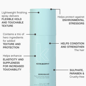 KEVIN.MURPHY application on model hair demonstrating easy finger-styling and natural volume