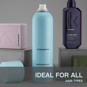 KEVIN.MURPHY 100 mL bottle beside a phone for scale showing convenient travel-friendly size