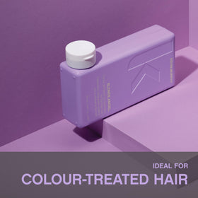 KEVIN.MURPHY applied to blonde hair demonstrating tone enhancement