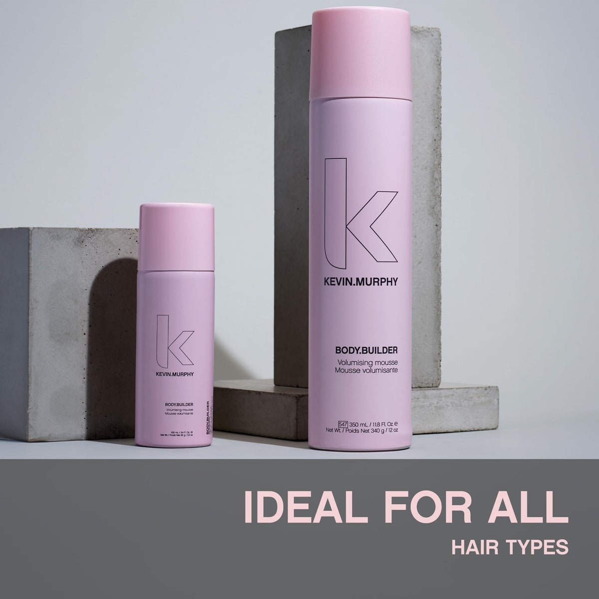 KEVIN.MURPHY before and after images illustrating fuller-looking hair