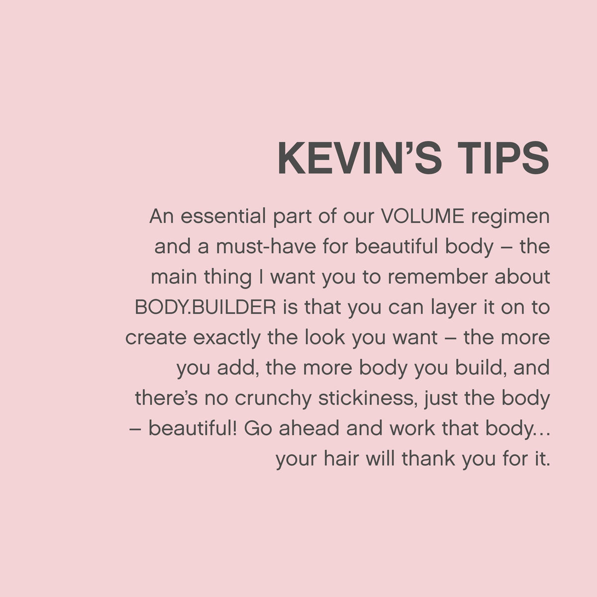 KEVIN.MURPHY tangerine peel oil ingredient shot showing conditioning benefit