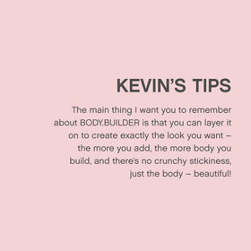 KEVIN.MURPHY styling in use with blow-dryer to illustrate root lift and fuller hair