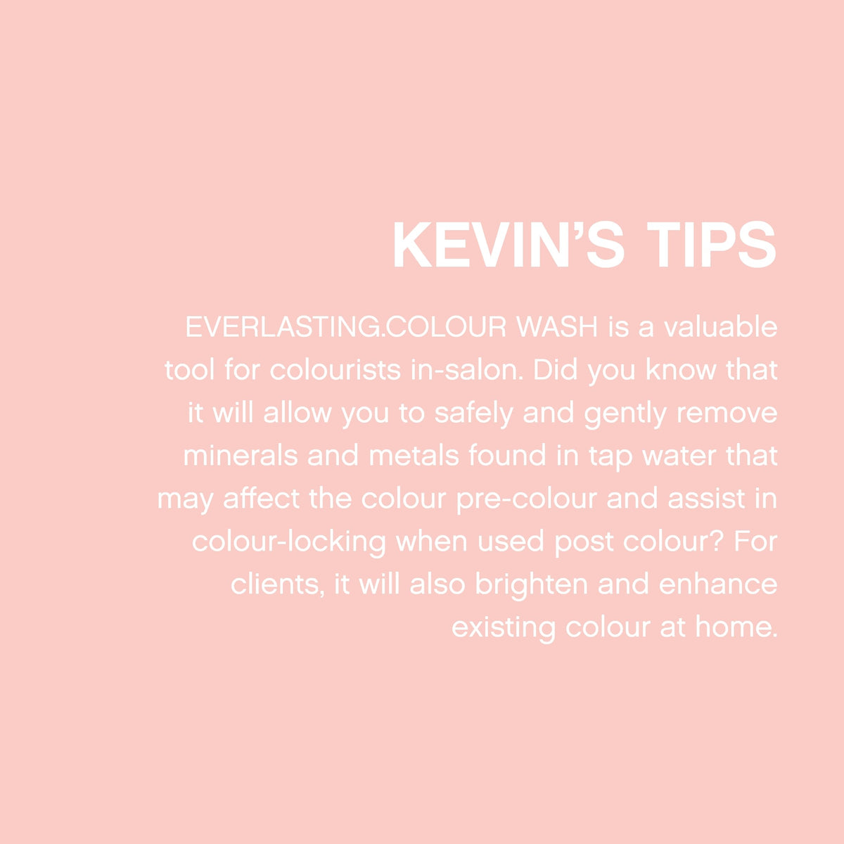 KEVIN.MURPHY product in hand lathering hair to show easy application benefit