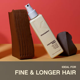 KEVIN.MURPHY styled model with beachy waves showing natural volume benefit