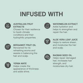 KEVIN.MURPHY label close-up highlighting key ingredients and antioxidant benefit