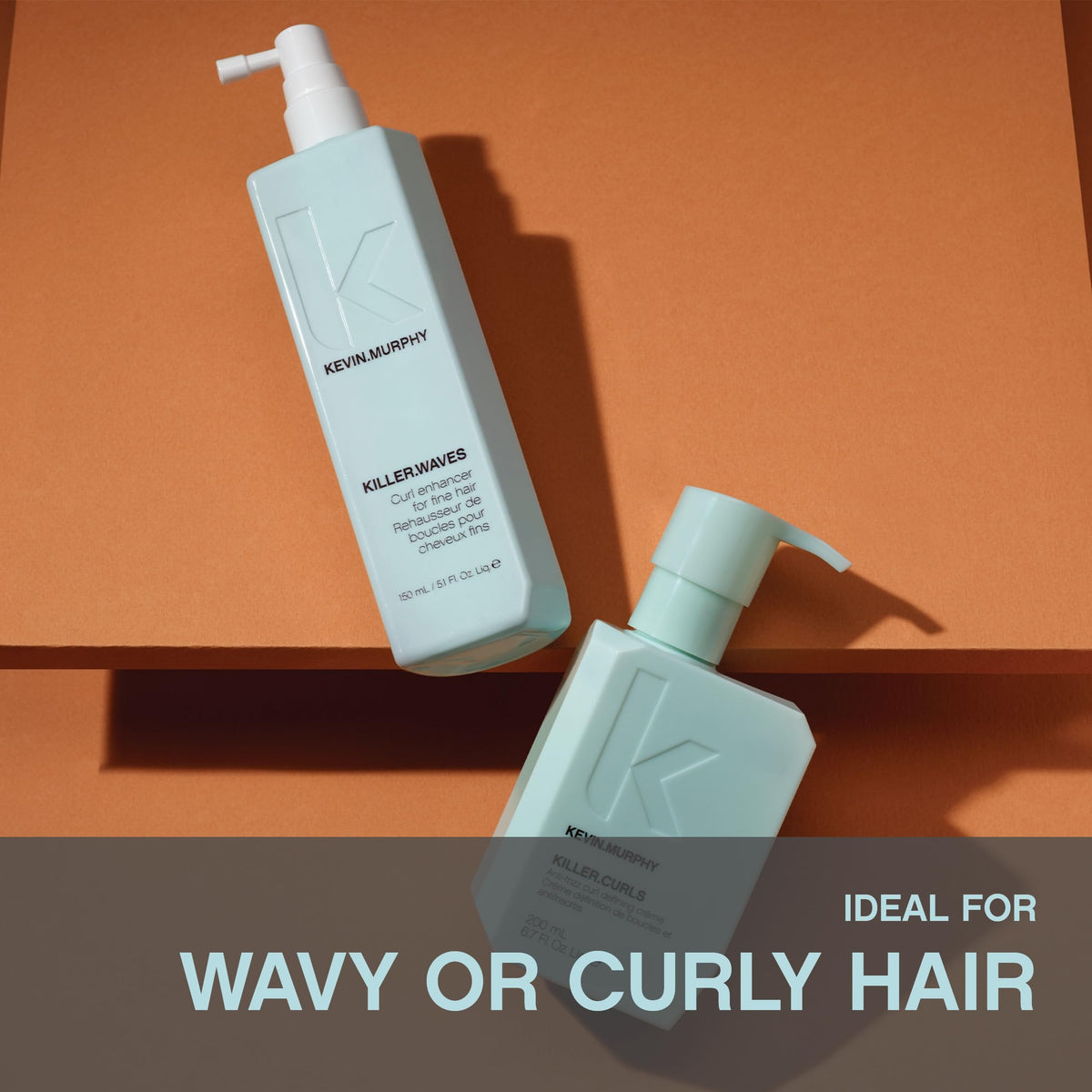 KEVIN.MURPHY used with diffuser showing enhanced curl formation and lift