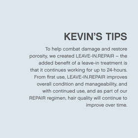KEVIN.MURPHY applied to wet hair illustrating detangling and manageability