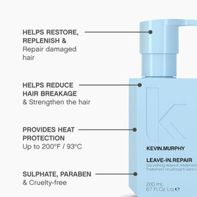 KEVIN.MURPHY texture droplet showing lightweight serum and smoothing benefit
