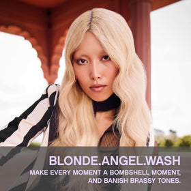 KEVIN.MURPHY pump dispensing purple shampoo texture that moisturises and tones hair