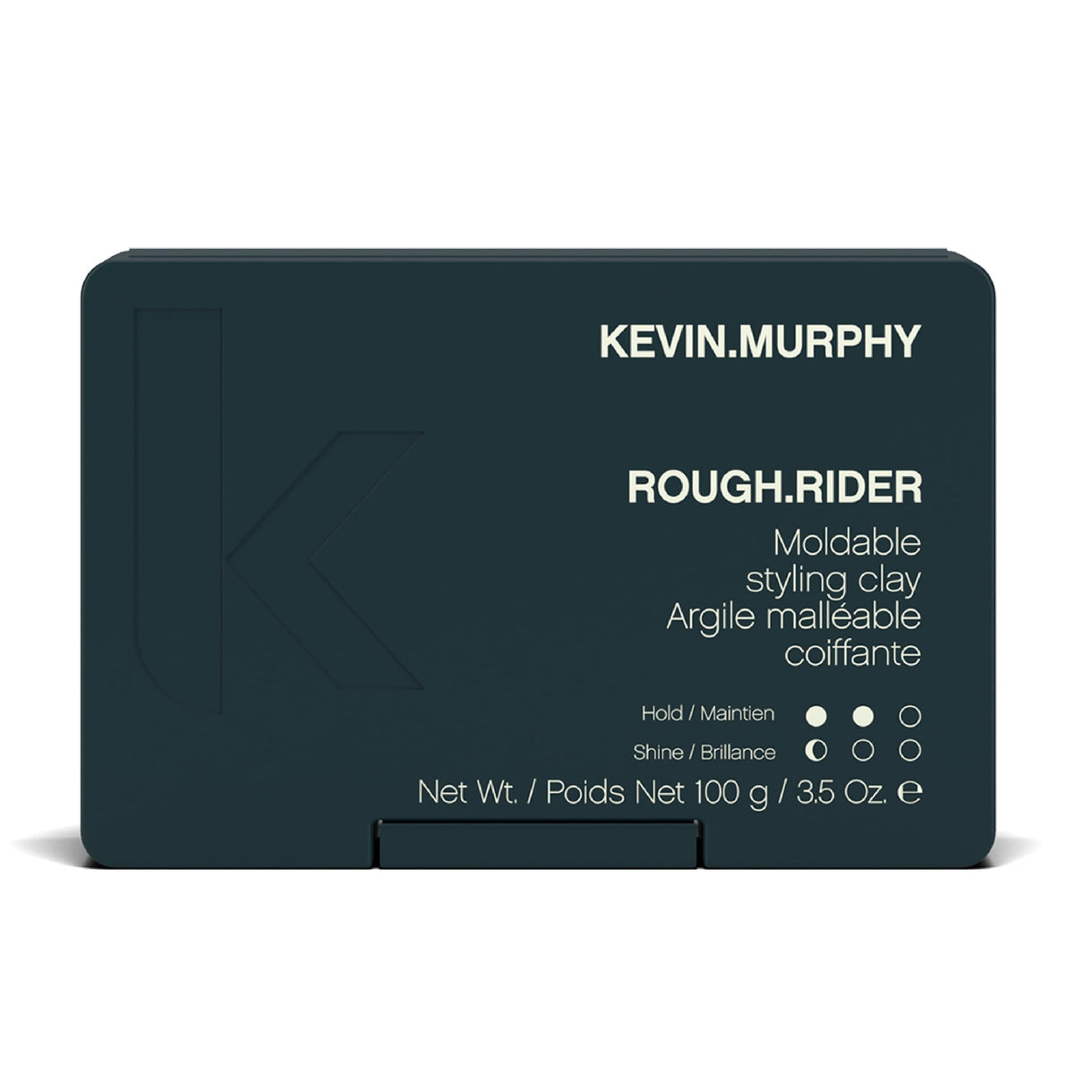 KEVIN.MURPHY Rough.RIDER front jar shows packaging and strong hold benefit