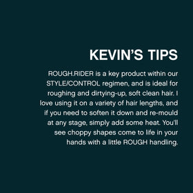 KEVIN.MURPHY Rough.RIDER ingredients label showing soya and bamboo extracts benefit