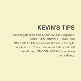 KEVIN.MURPHY combed hair after use showing reduced frizz and added shine
