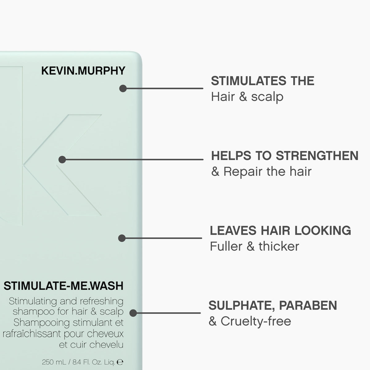 KEVIN.MURPHY camphor crystals and botanicals presented to show stimulating effect