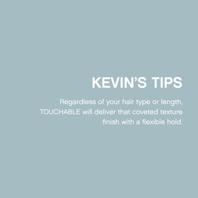 KEVIN.MURPHY TOUCHABLE next to common bottle to show 250ml scale