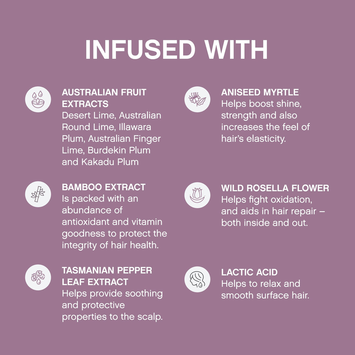 KEVIN.MURPHY close-up label with ingredient highlights for informed choice benefit