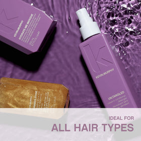 KEVIN.MURPHY used in salon blowdry for smoother styling and faster combing benefit