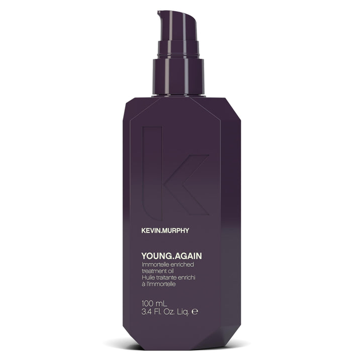 KEVIN.MURPHY bottle front view showing elegant styling and brand recognition, promotes salon-quality