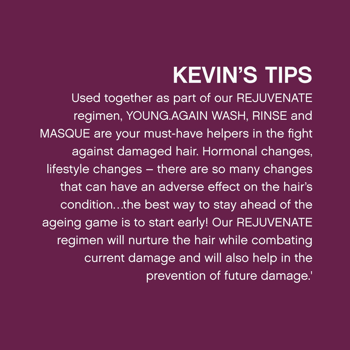 KEVIN.MURPHY product on bathroom shelf suggesting salon-style routine benefit