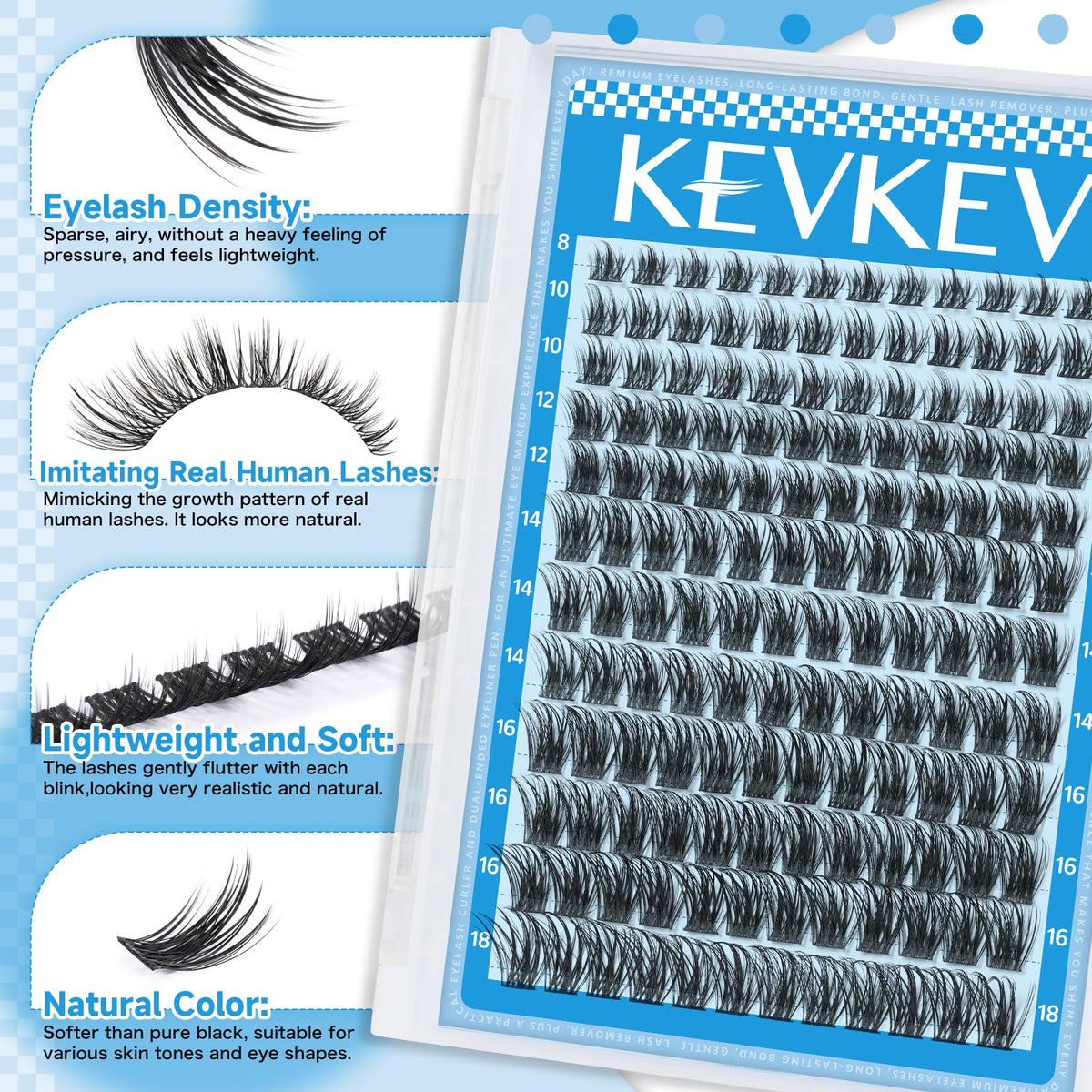 KevKev laid out 8-18mm mixed lengths showing customization options