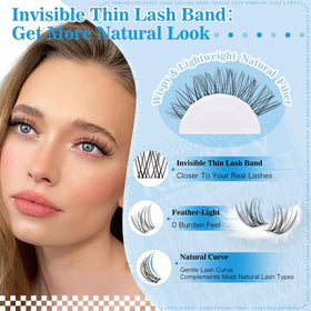 KevKev clear thin band close-up demonstrating invisible blend benefit