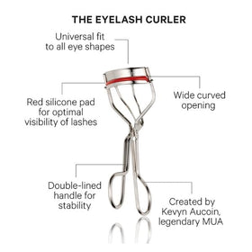 Kevyn Aucoin curler held in hand to show size and ergonomic comfort for steady use