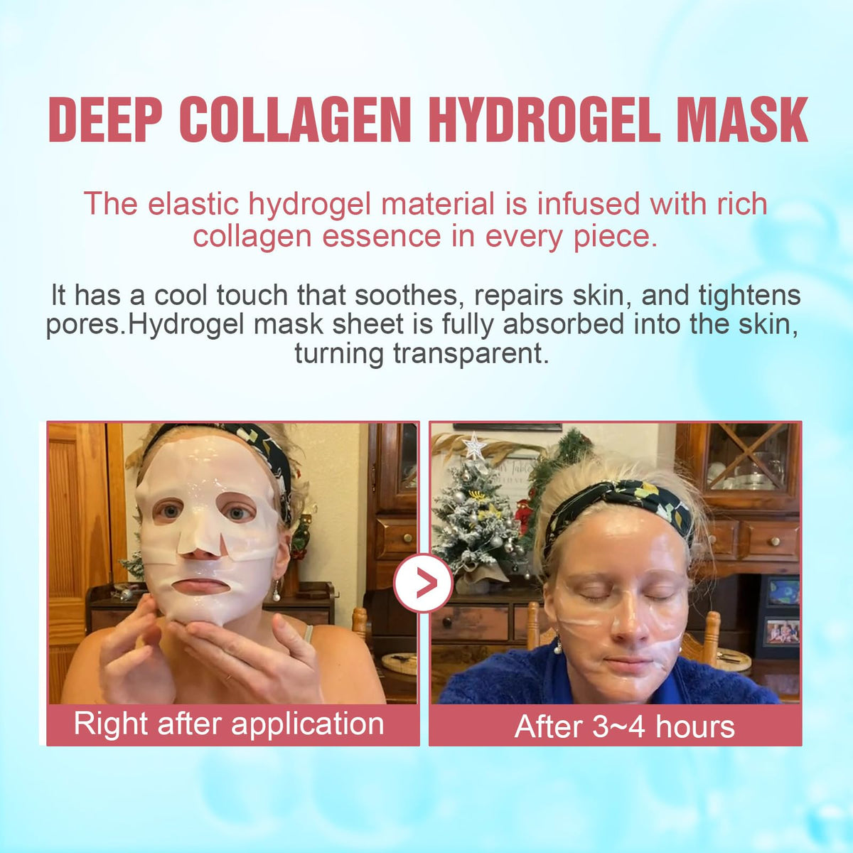 Kewhunt mask applied on model during nighttime for overnight absorption