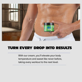 Kewlioo applied to waist before workout demonstrating targeted warming