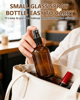KEYWING bottle placed in bathroom kit illustrating grooming and travel use