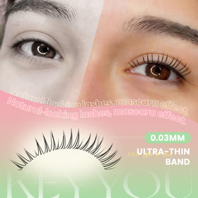 KEYYOU Aurora being applied with tweezers showing ease