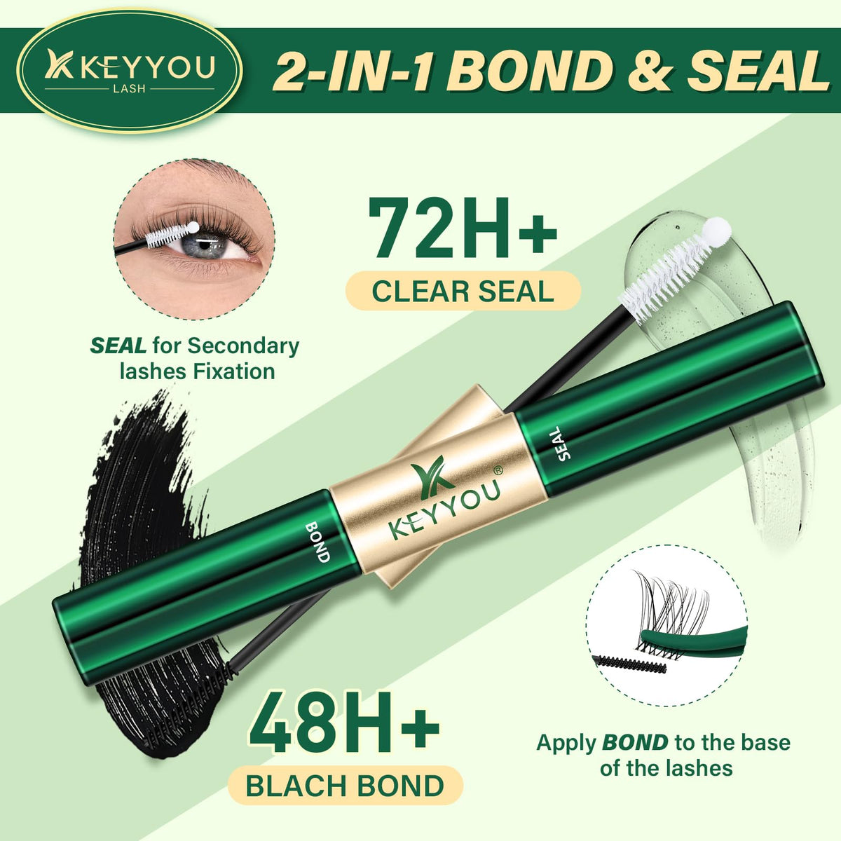 KEYYOU bond brush tip close-up for precise adhesive application and control