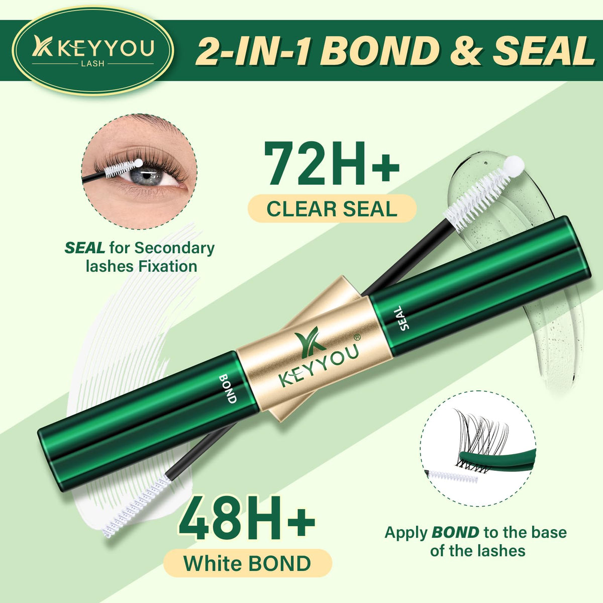 KEYYOU close-up of bond brush tip enabling precise glue placement